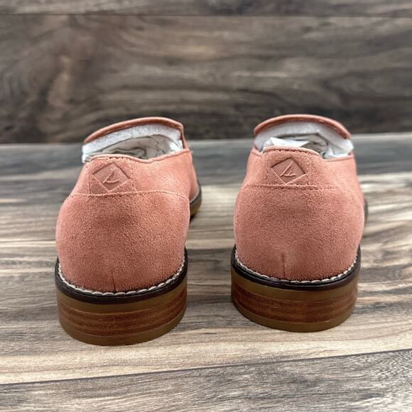 NIB Sperry Top Sider 8.5M Fairpoint Suede Rose Loafer Flats - Picture 7 of 10